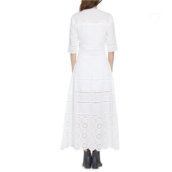 Walter Baker White Eyelet Midi Dress - Picture 2 of 7